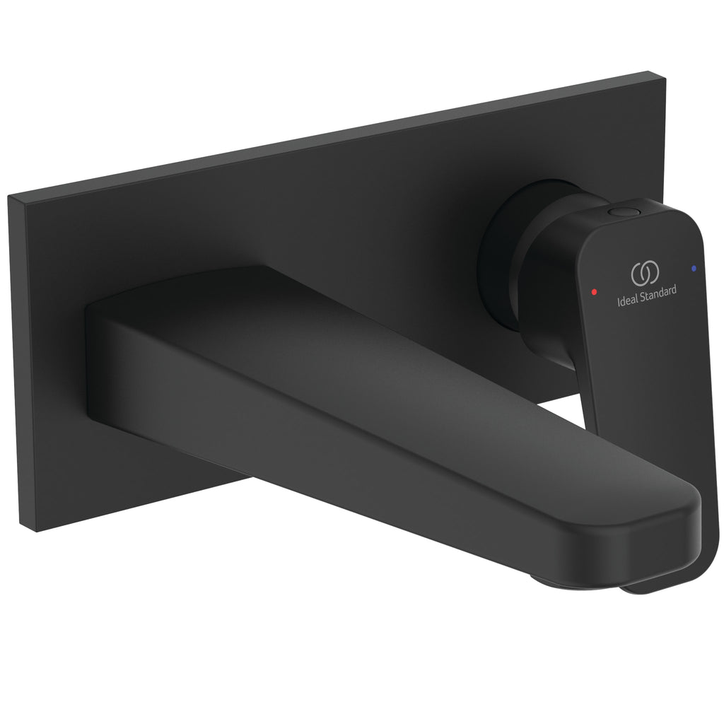 Ideal Standard Ceraplan Single Lever Wall Mounted Basin Mixer Silk Black