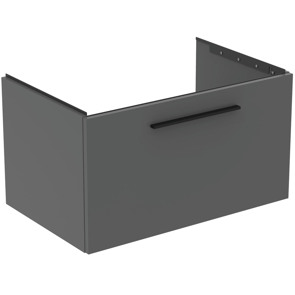 Ideal Standard i.Life B 800mm Wall Hung Vanity Unit With 1 Drawer Matt Quartz Grey