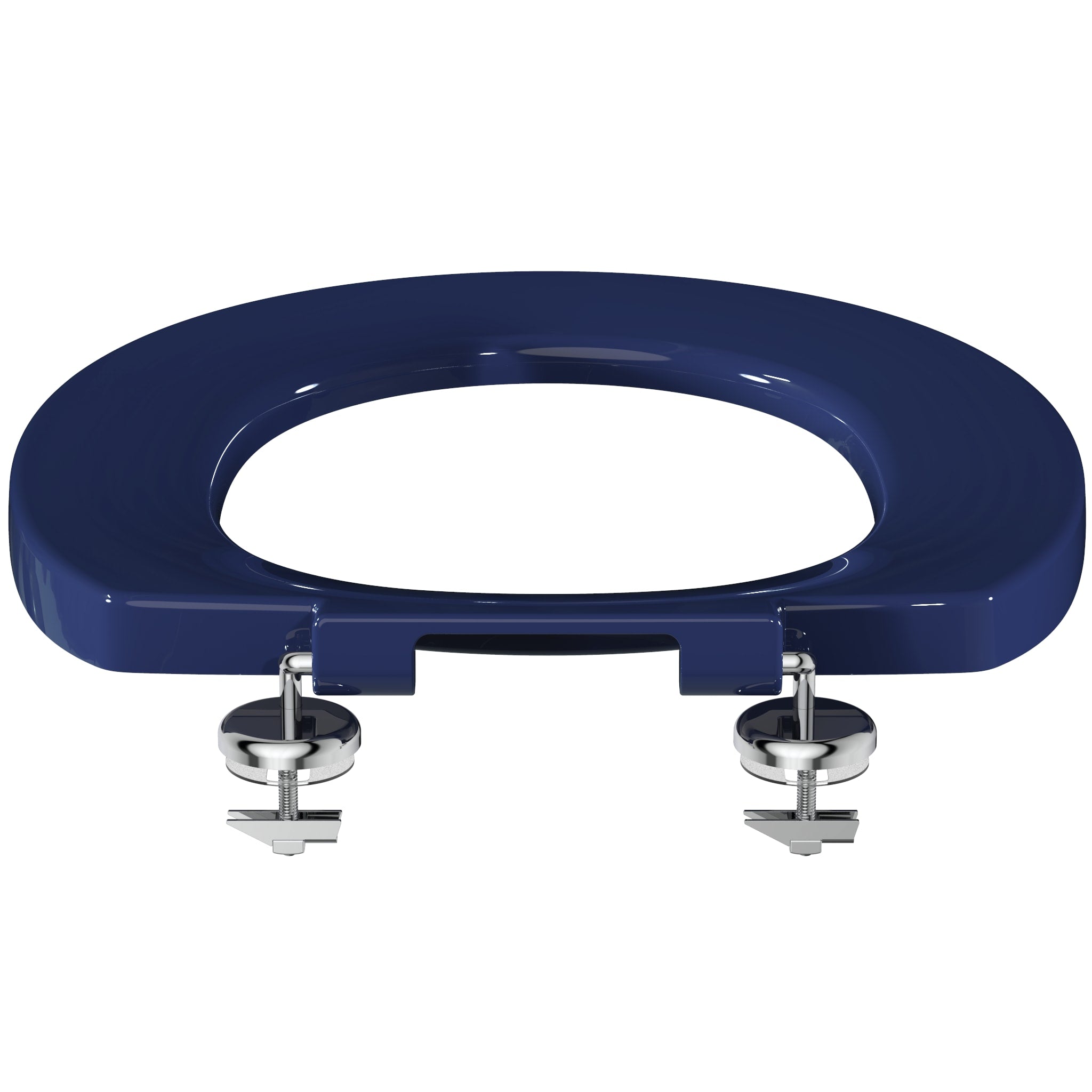 Armitage Shanks Contour 21 toilet seat only with top fixing hinges and retaining buffers, blue.