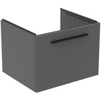 Ideal Standard i.Life B 600mm Wall Hung Vanity Unit With 1 Drawer Matt Quartz Grey