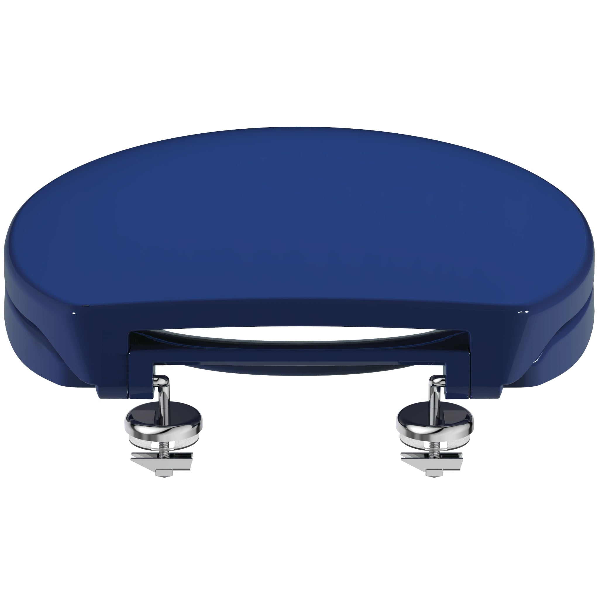 Armitage Shanks Contour 21 toilet seat and cover with top fixing hinges, blue.