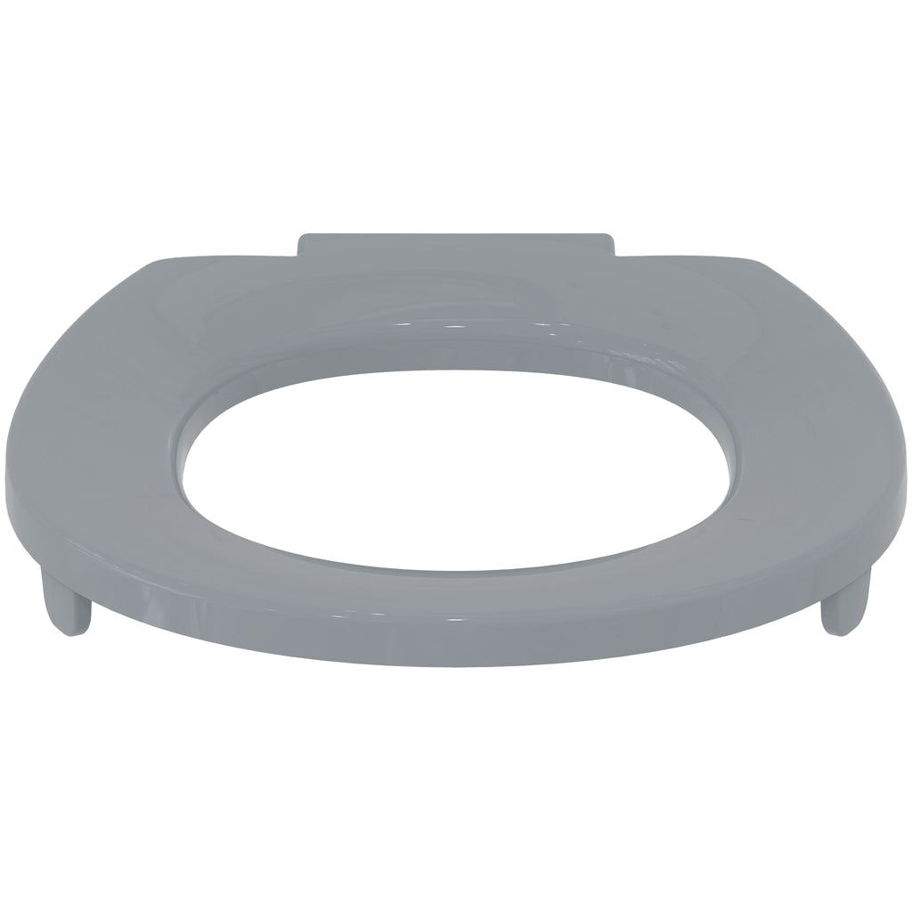 Armitage Shanks Contour 21 toilet seat only with top fixing hinges and retaining buffers, grey