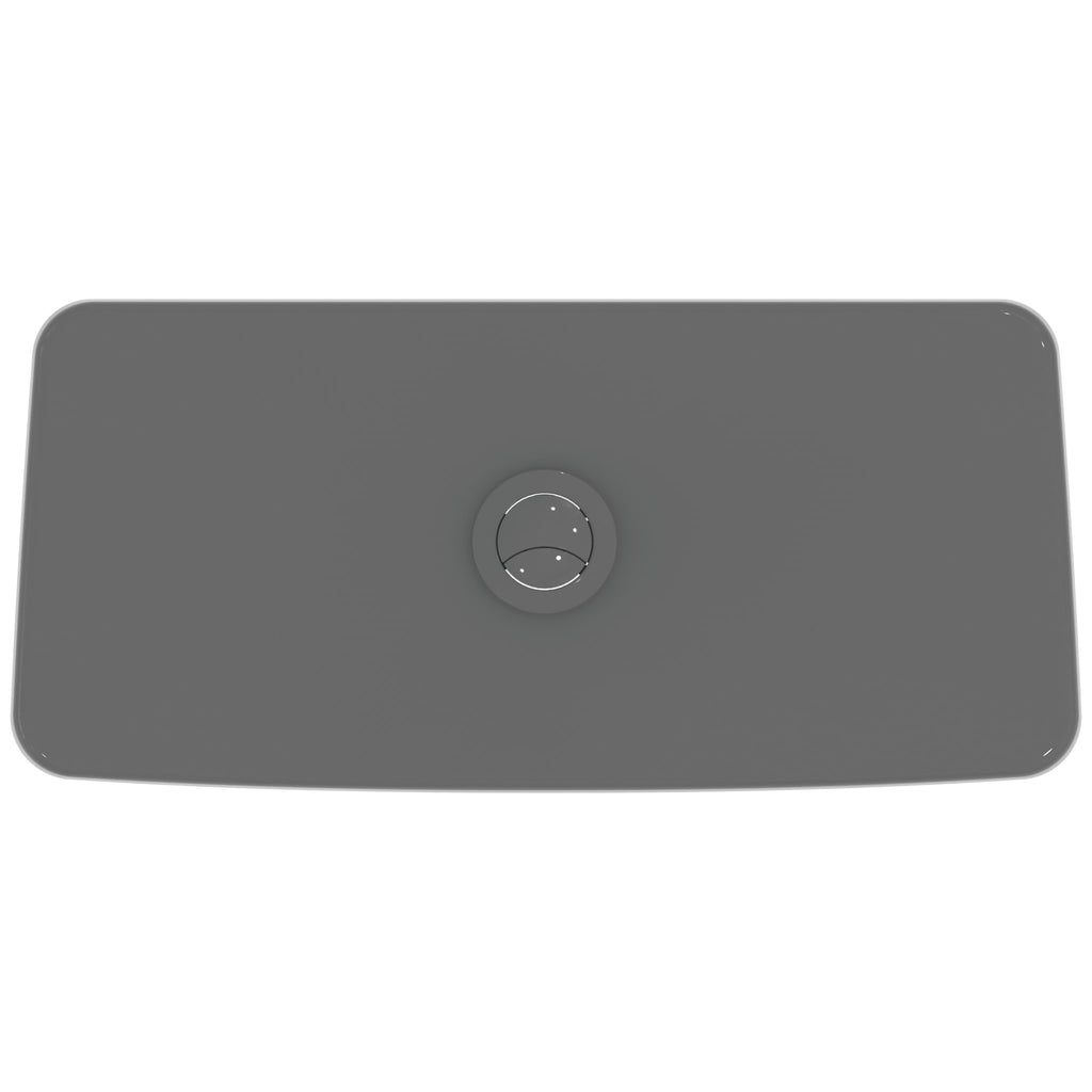 Ideal Standard i.Life A & B close coupled cistern 6/4 litre dual flush valve bottom supply and internal overflow, Gloss Grey