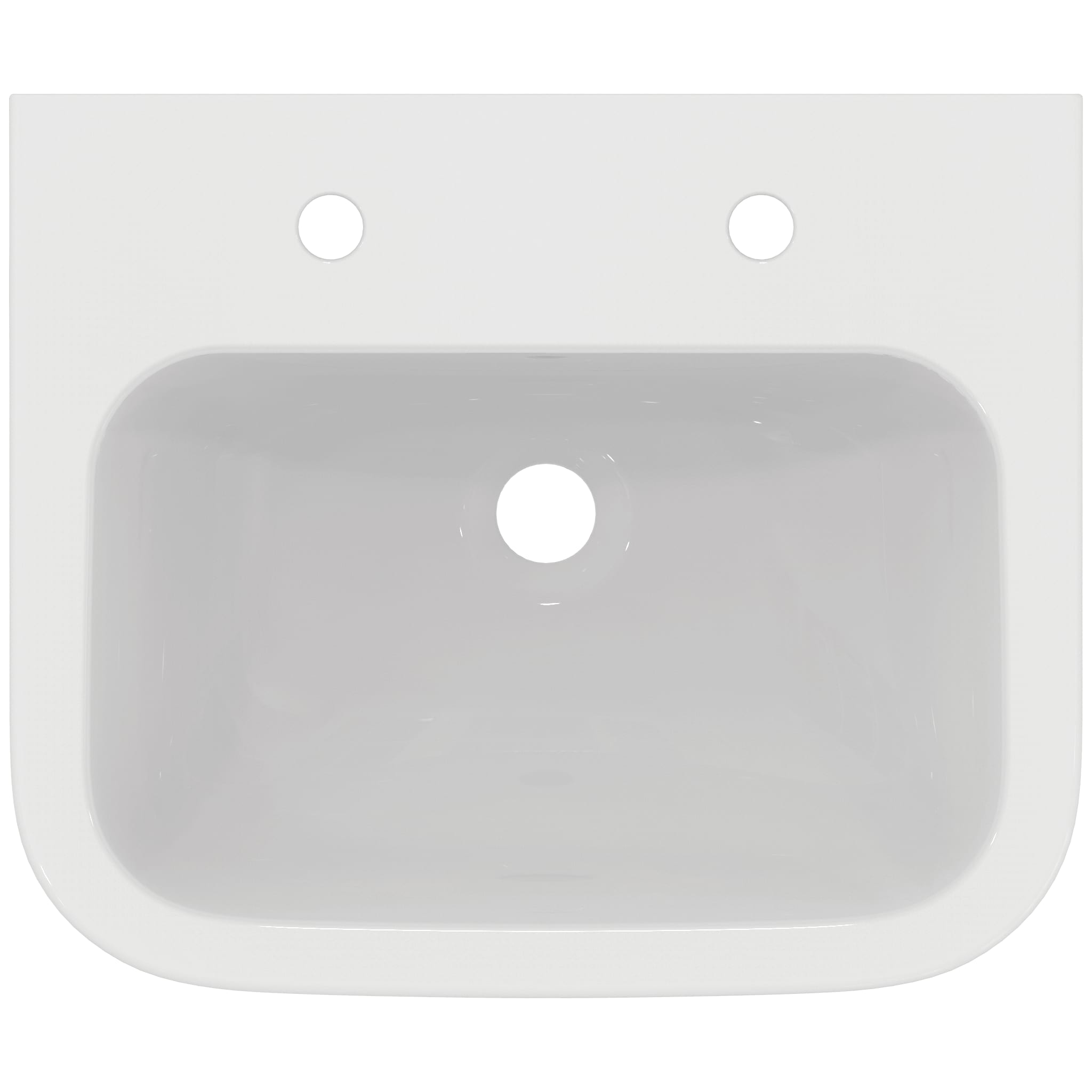 Armitage Shanks Portman 21 50cm 2 tapholes washbasin with overflow.
