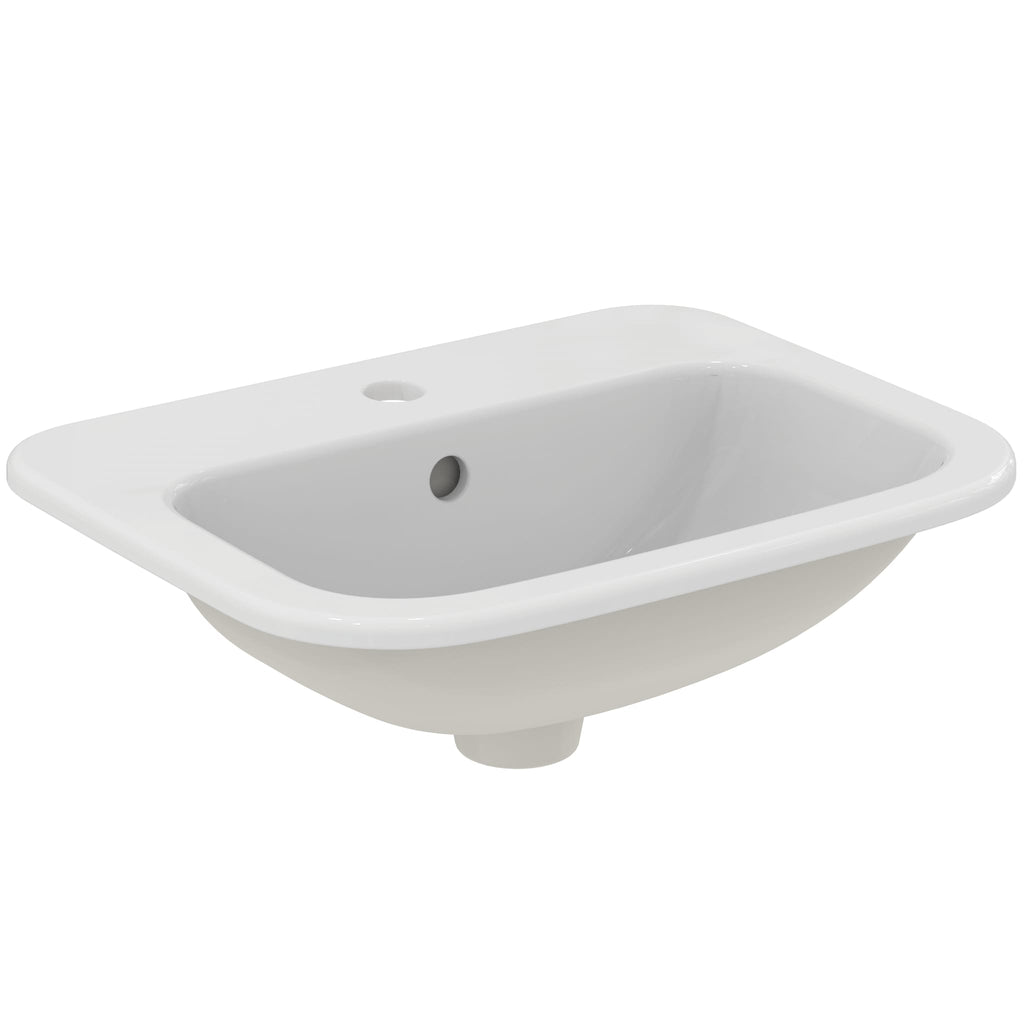 Ideal Standard Armitage Shanks Planet 21 50cm 1 taphole countertop basin with overflow, no chainstay hole