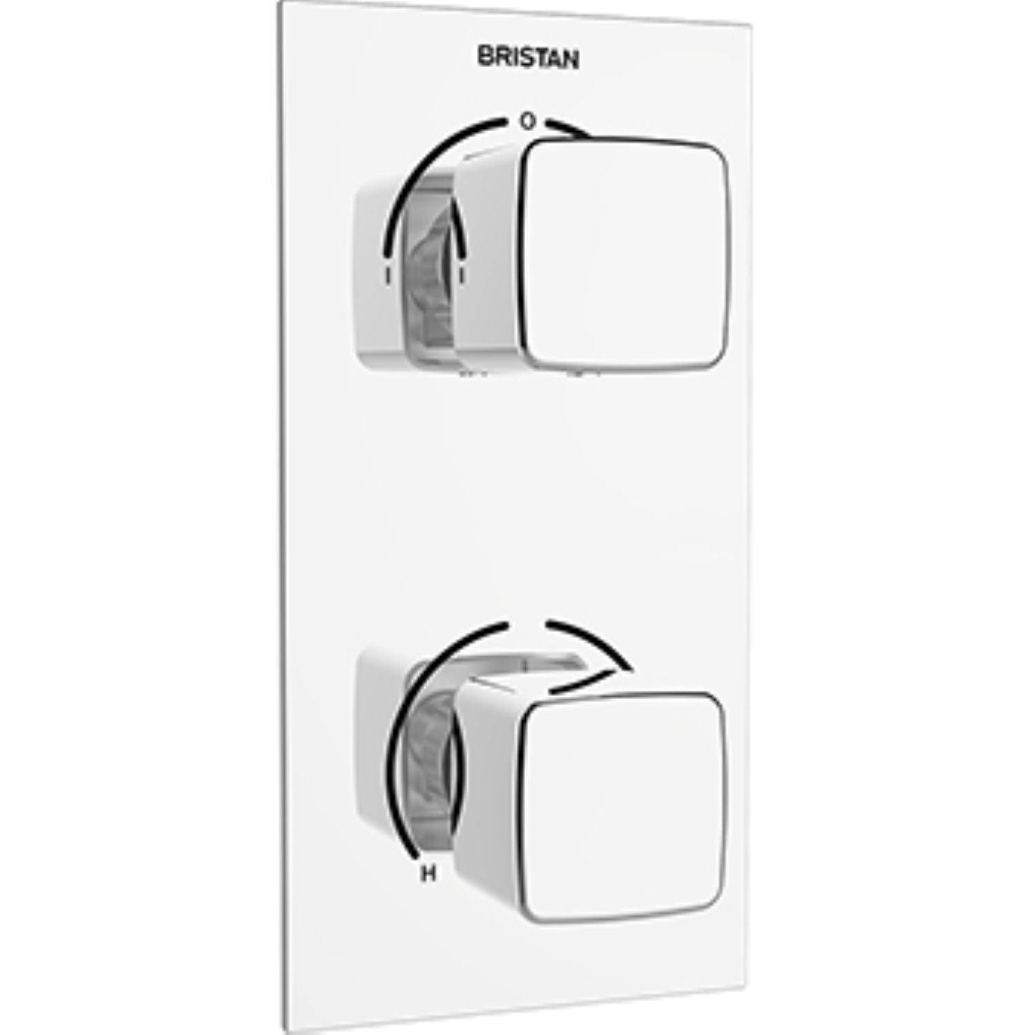 Bristan Recessed Concealed Shower Valve with Diverter Chrome COB SHCDIV C.