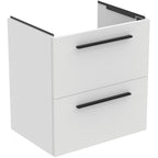 Ideal Standard i.Life A 600mm wall hung vanity unit with 2 drawers (separate handles required), matt white
