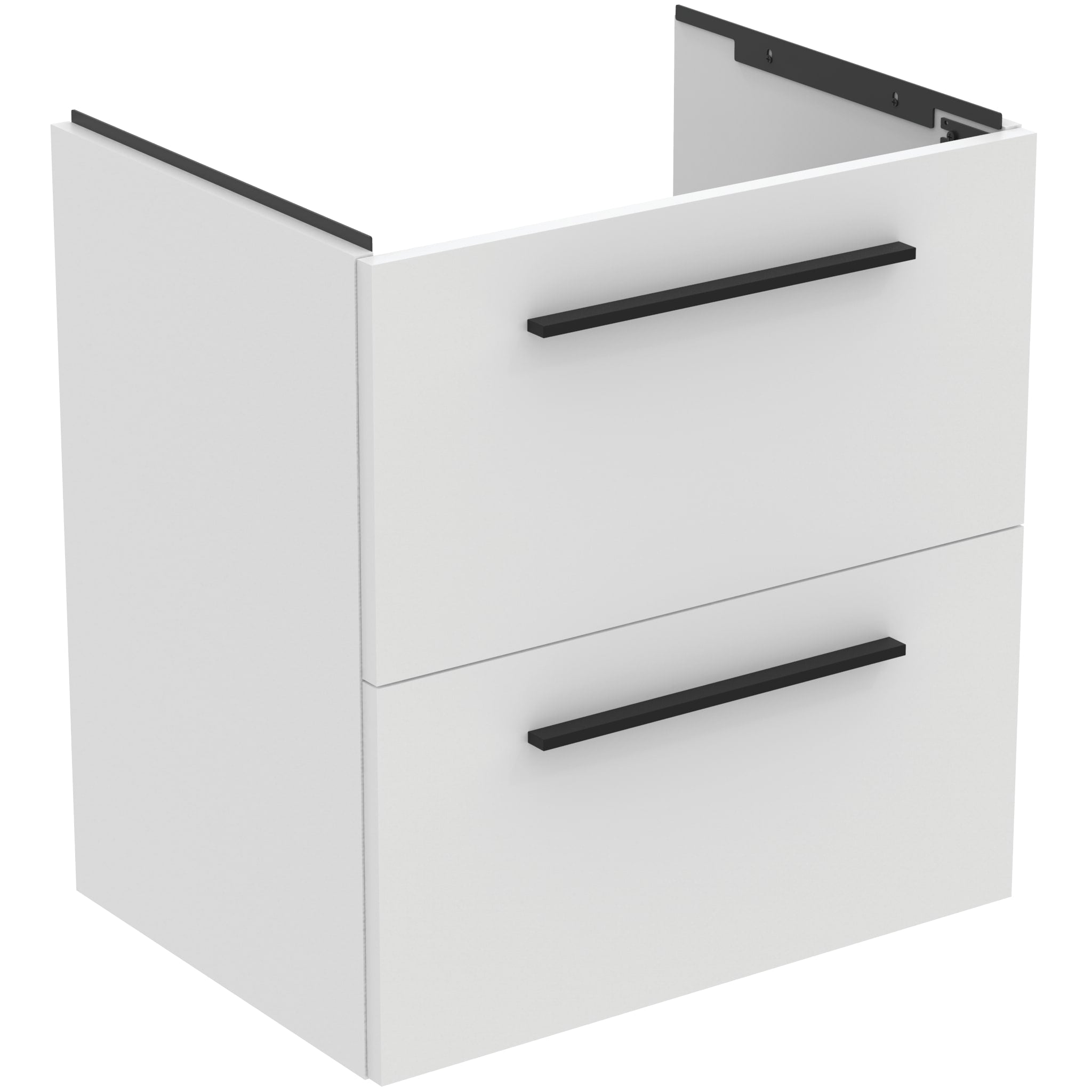 Ideal Standard i.Life A 600mm wall hung vanity unit with 2 drawers (separate handles required), matt white