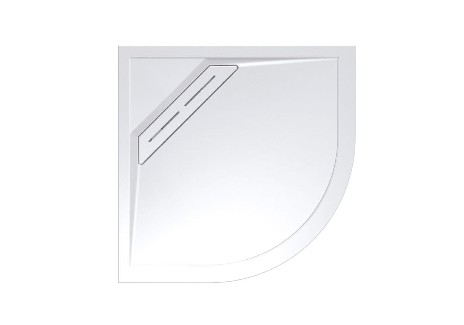 Kudos Showers Connect2 Offset Quadrant Left Hand Shower Tray 1200 x 900mm