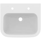 Armitage Shanks Portman 21 50cm 2 tapholes washbasin with overflow and chainstay hole.