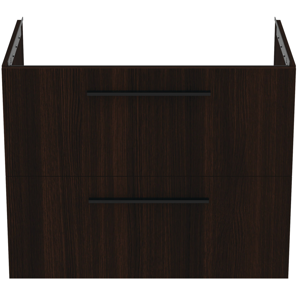 Ideal Standard i.Life B 800mm Wall Hung Vanity Unit With 2 Drawers Coffee Oak