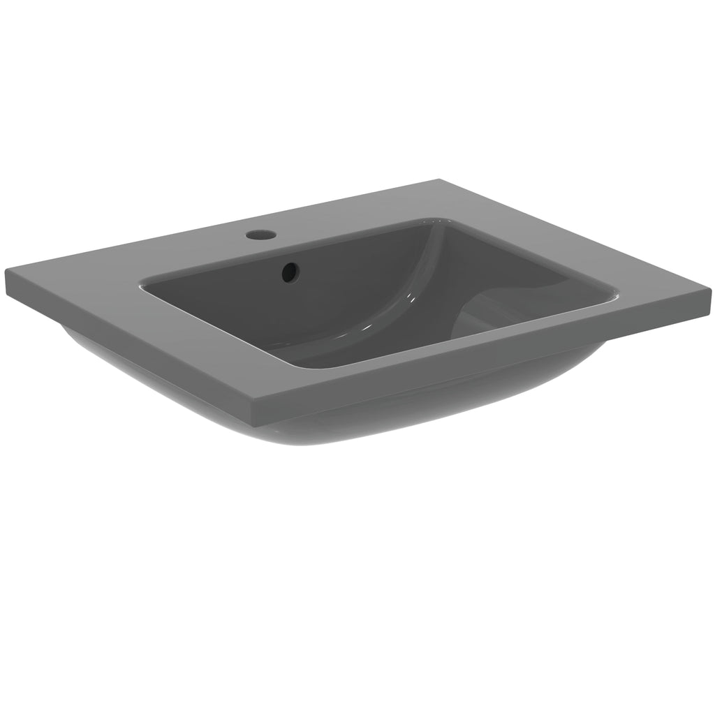 Ideal Standard i.Life B 610mm Vanity Washbasin 1 Taphole Gloss Grey