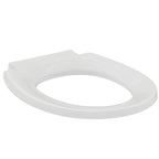 Armitage Shanks Contour 21 toilet seat only with bottom fix hinges for 305mm high toilet bowls, white.