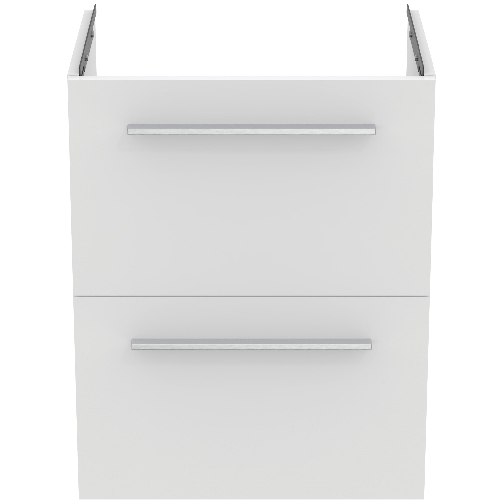 Ideal Standard i.Life S 50cm compact wall hung vanity unit with 2 drawers (separate handles required), matt white