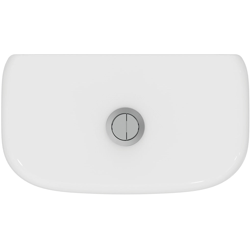 Ideal Standard Tesi close coupled delay fill 4/2 6 litre cistern with dual flush valve, bottom supply and internal overflow