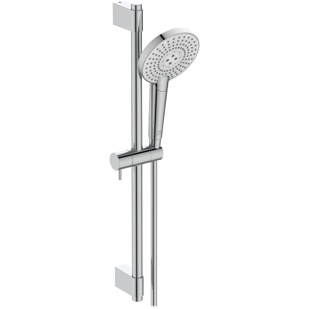 Ideal Standard Idealrain Evo Jet Chrome Round Hand shower 125mm With Rail Kit 600mm