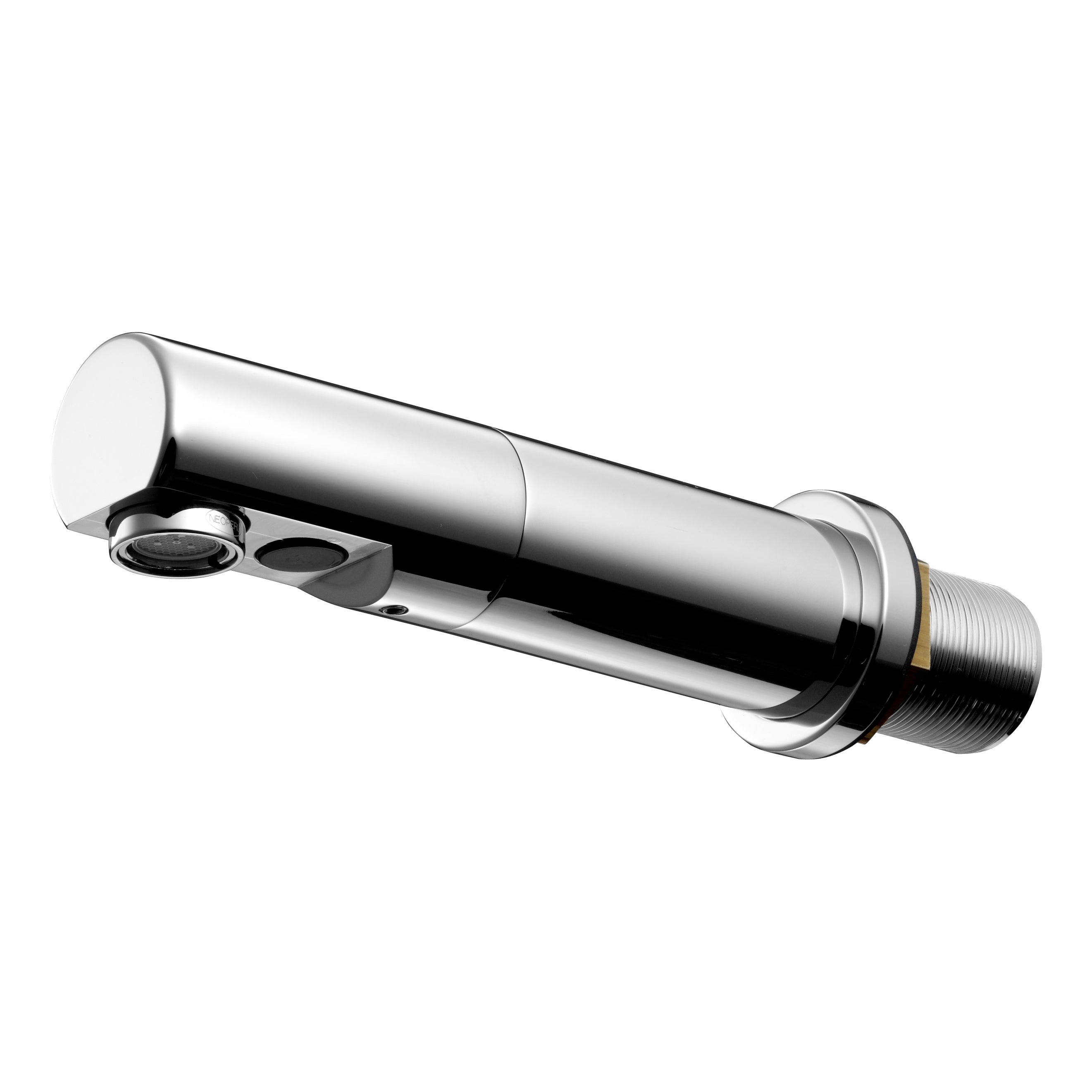 Armitage Shanks Sensorflow 21 compact tubular panel mounted 150mm projection spout, anti-splash or anti-vandal laminar flow outlet, integral sensor, copper tube inlets, link.