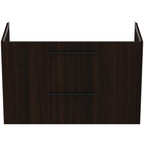 Ideal Standard i.Life B 1000mm Wall Hung Vanity Unit With 2 Drawers Coffee Oak