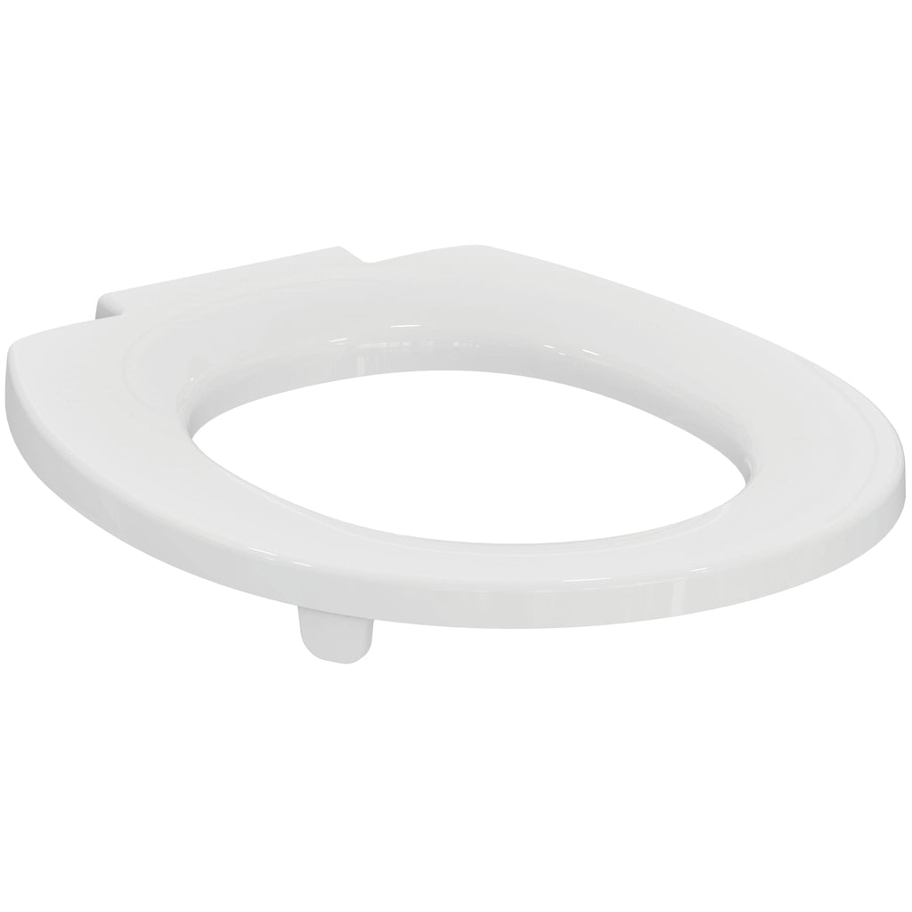 Armitage Shanks Contour 21 toilet seat only with top fixing hinges and retaining buffers, white.