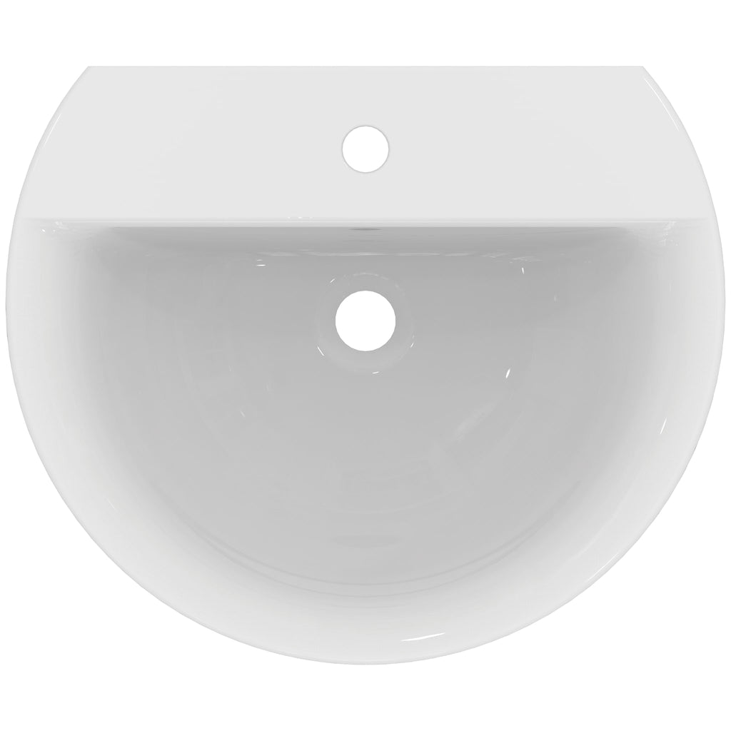 Ideal Standard Concept Sphere Washbasin 1 Tap Hole Witap Hole Overflow White 550 mm