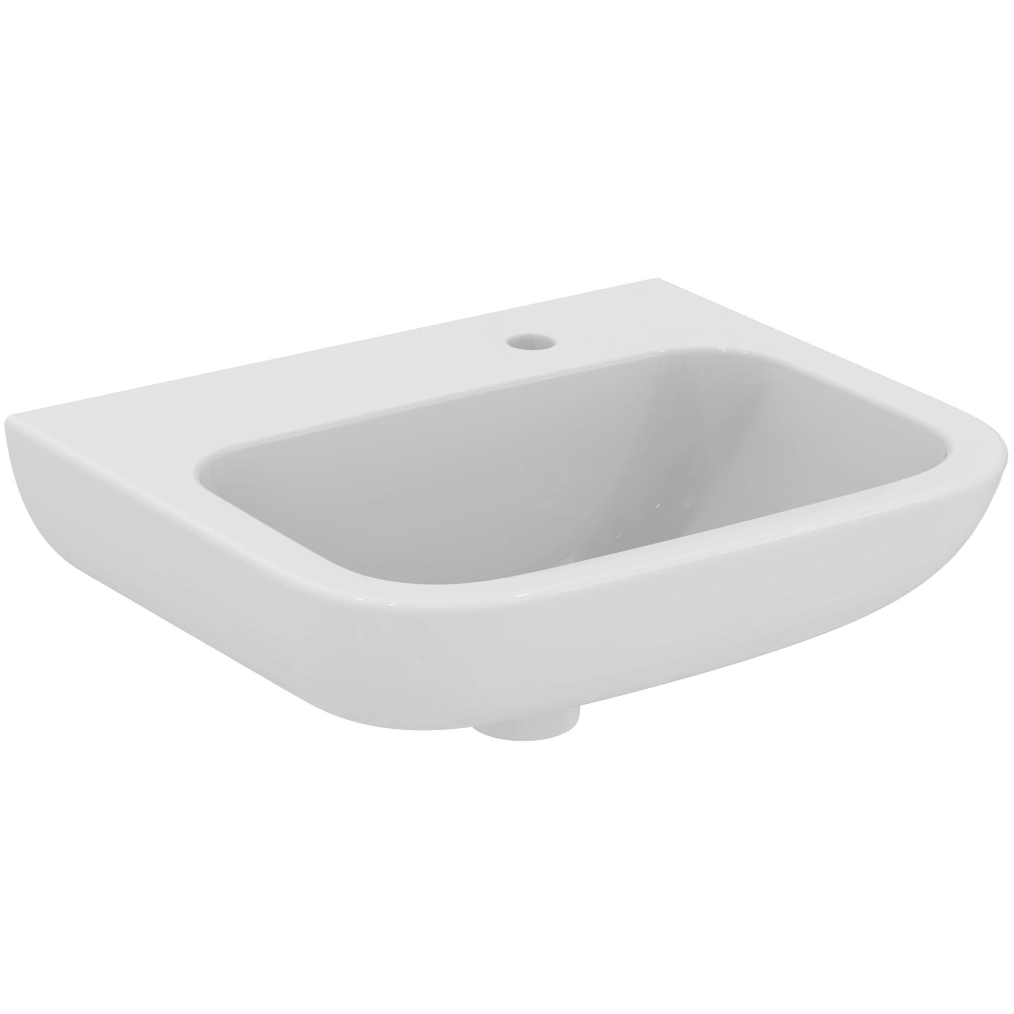 Armitage Shanks Portman 21 50cm 1 right-hand taphole washbasin, no overflow, no chainstay hole.