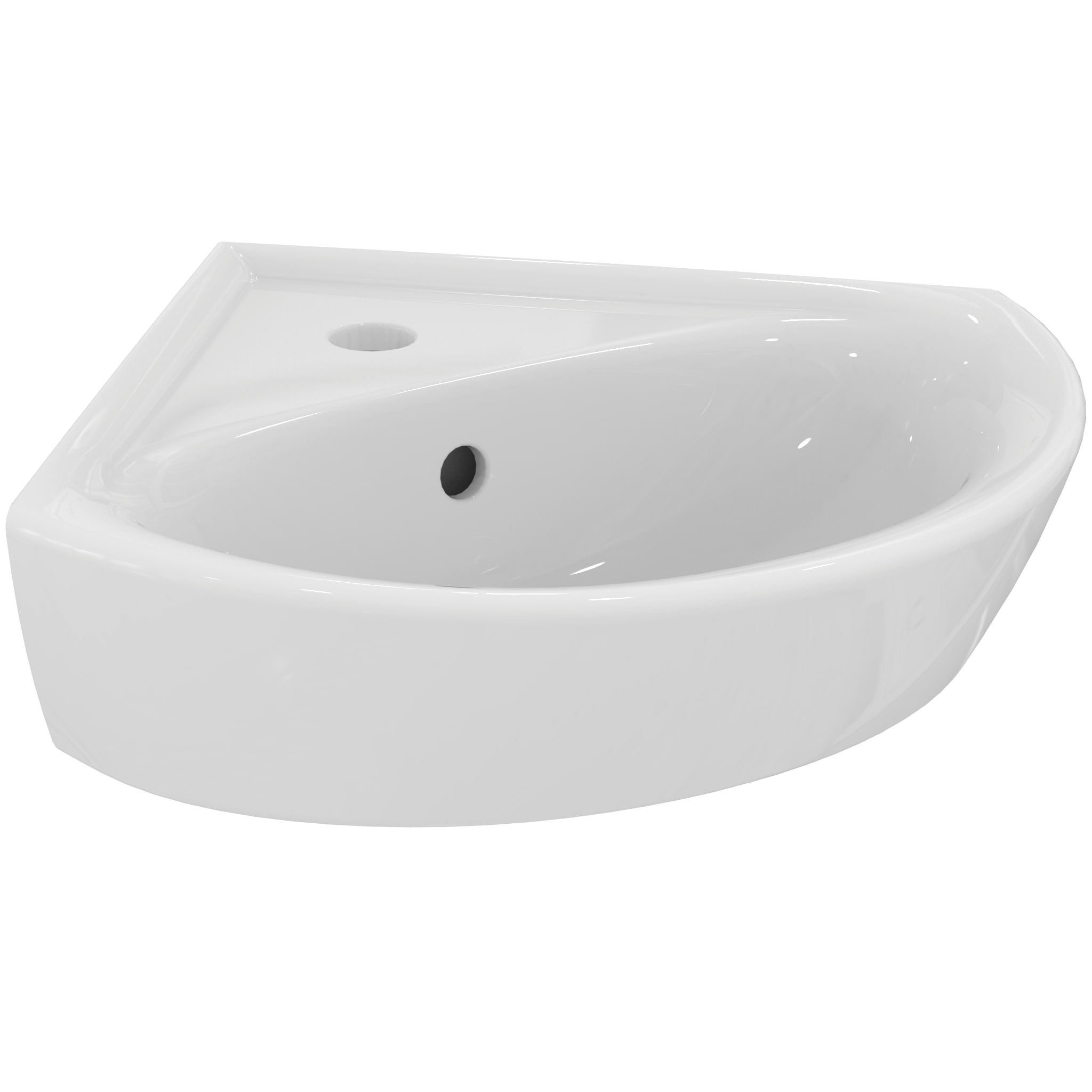 Armitage Shanks Sandringham 21 1 Tap Hole Corner Basin 480mm White E894101.