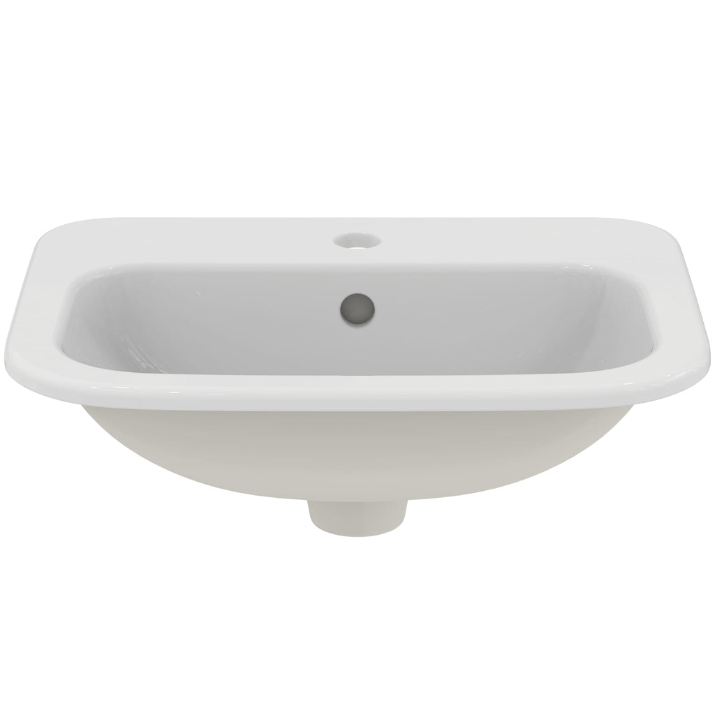 Ideal Standard Armitage Shanks Planet 21 50cm 1 taphole countertop basin with overflow, no chainstay hole