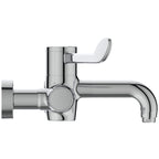 Armitage Shanks Markwik 21 + panel mounted thermostatic basin mixer, single sequential lever, demountable with fixed spout A6735AA.