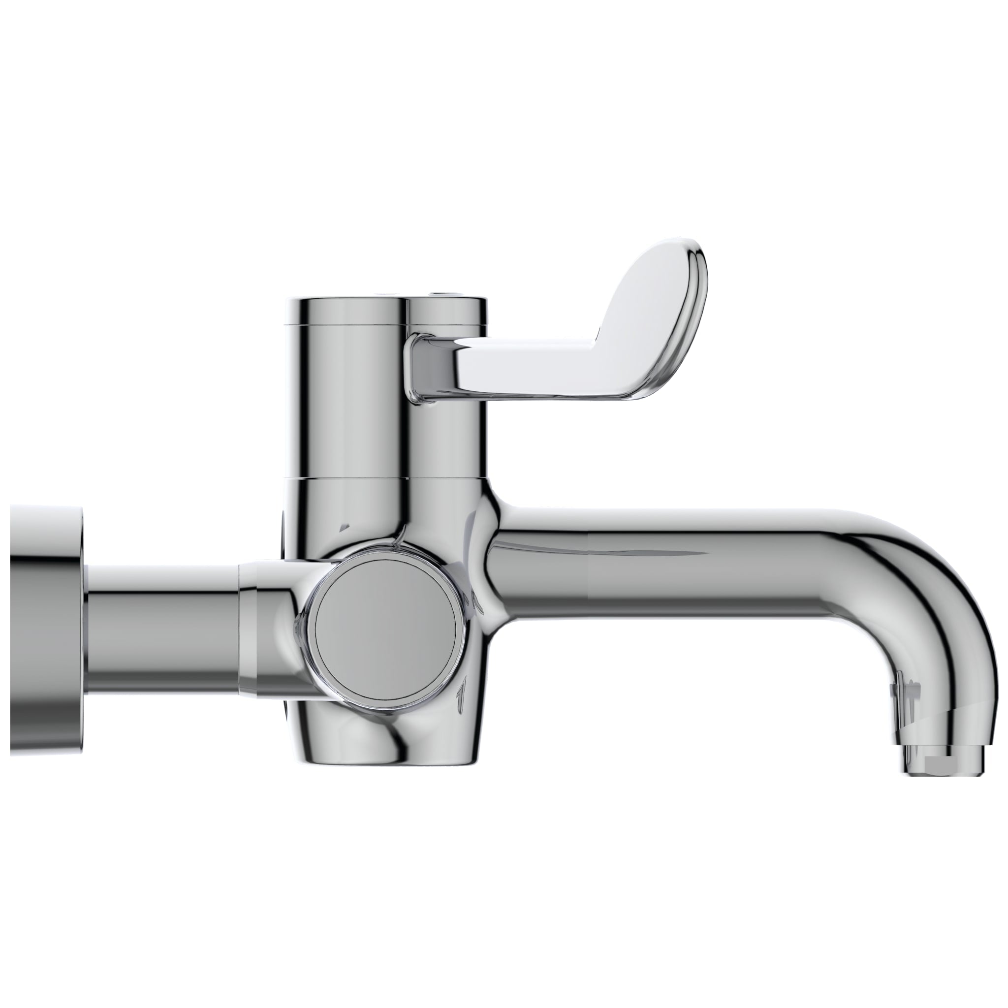 Armitage Shanks Markwik 21 + panel mounted thermostatic basin mixer, single sequential lever, demountable with fixed spout A6735AA.