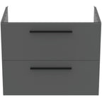 Ideal Standard i.Life B 800mm Wall Hung Vanity Unit With 2 Drawers Matt Quartz Grey