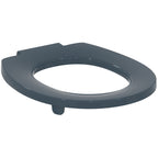Armitage Shanks Contour 21 toilet seat only with top fixing hinges and retaining buffers, charcoal