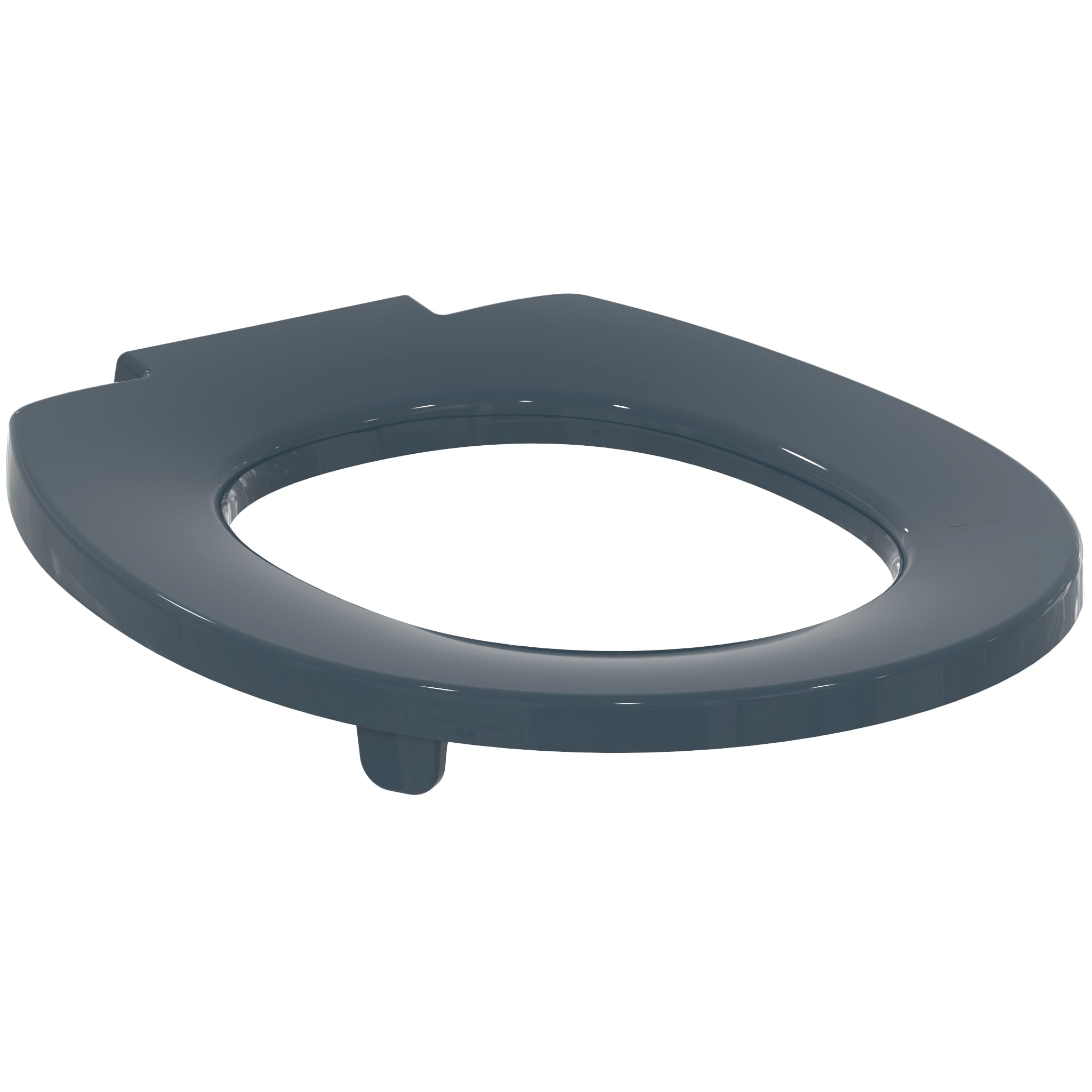 Armitage Shanks Contour 21 toilet seat only with top fixing hinges and retaining buffers, charcoal