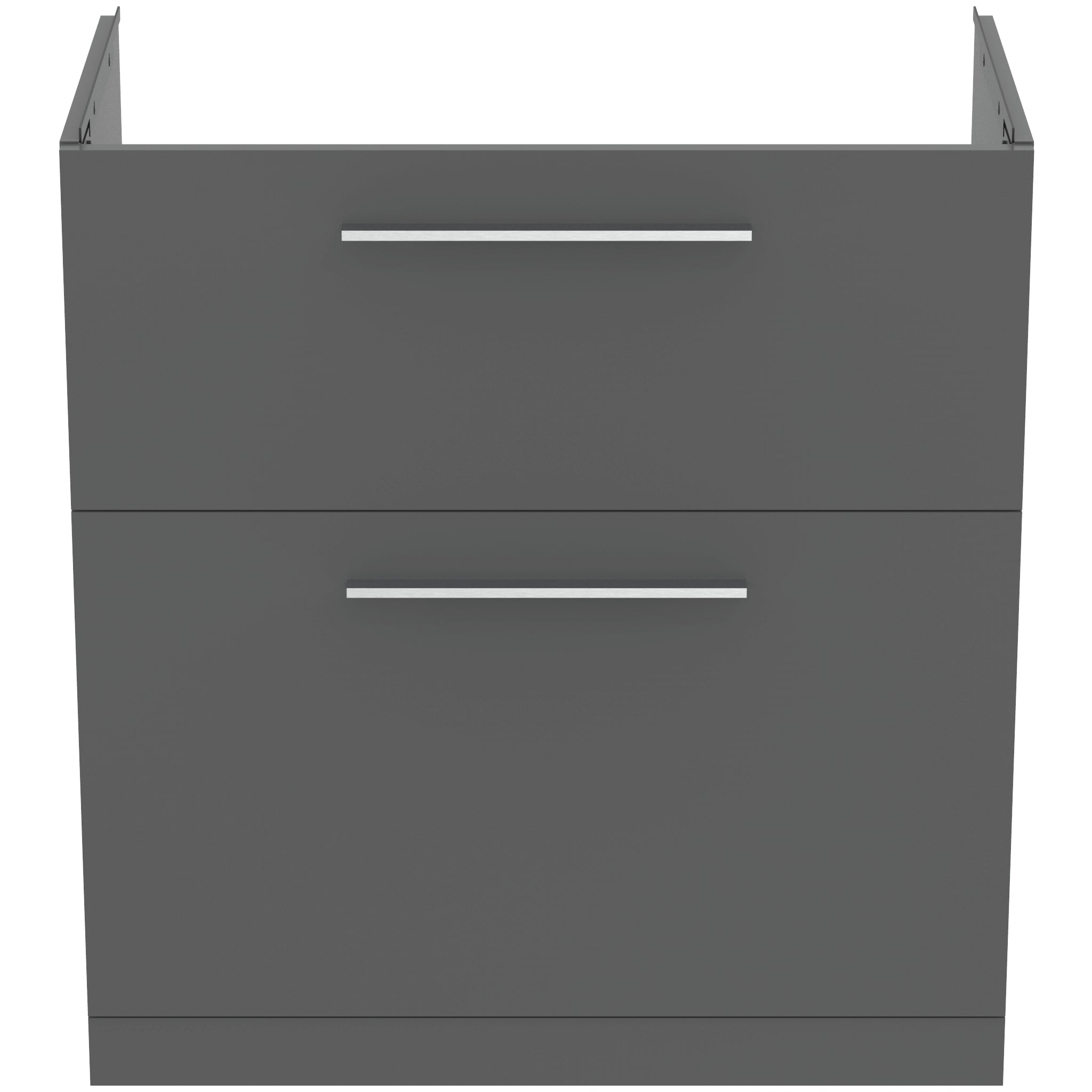 Ideal Standard i.Life A Floor Standing Vanity Unit 800W x 440mmD 2 Drawers Quartz Grey Matt