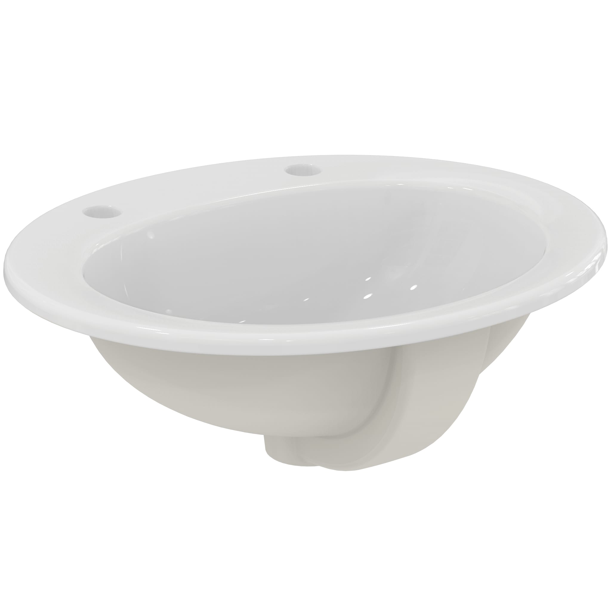 Ideal Standard Armitage Shanks Sandringham 21 50cm 2 taphole countertop washbasin with overflow, nochainstay hole