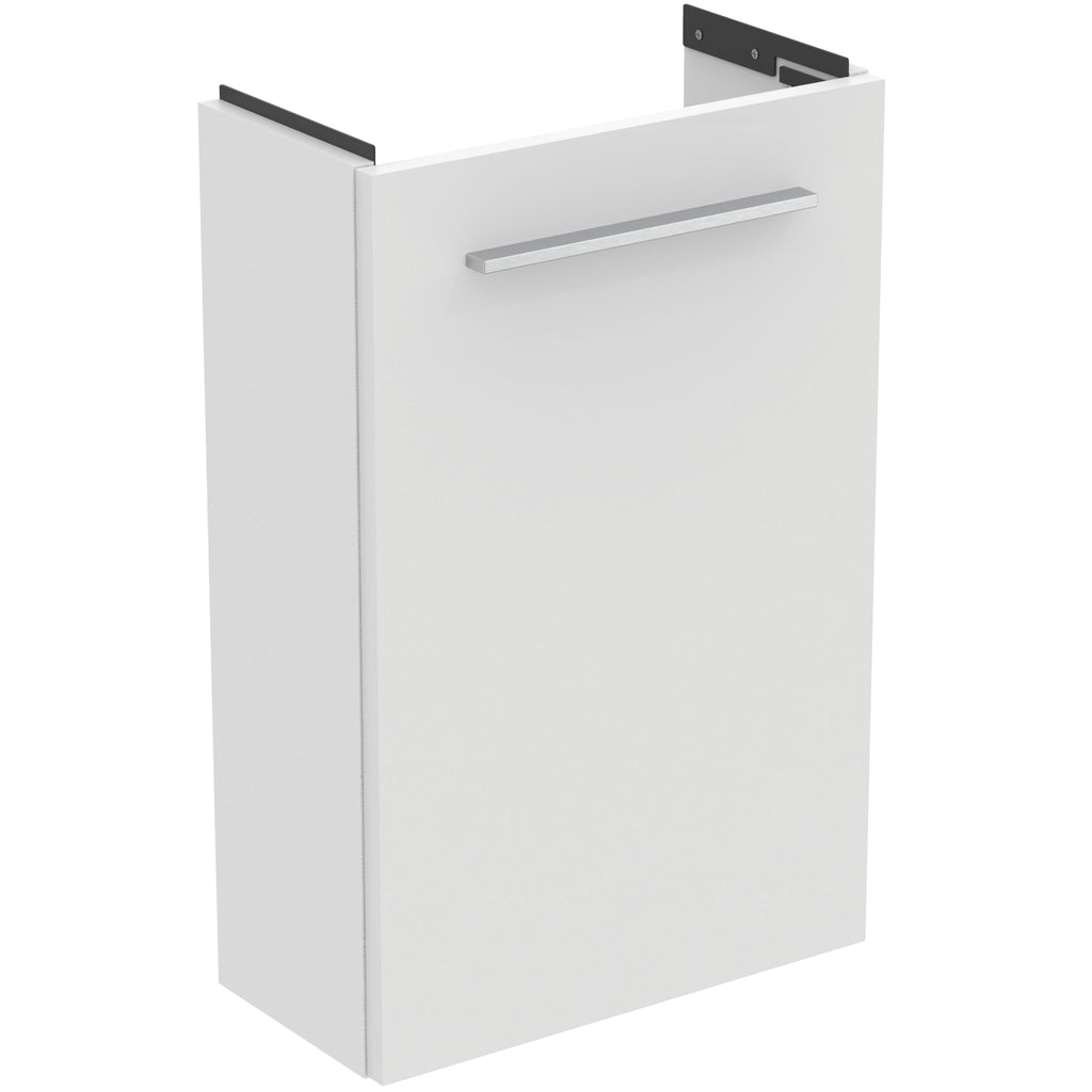 Ideal Standard i.Life S 41cm guest washbasin unit with 1 door  (separate handle required), matt white