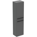 Ideal Standard i.Life A tall column unit with 2 doors (separate handles required), matt quartz grey