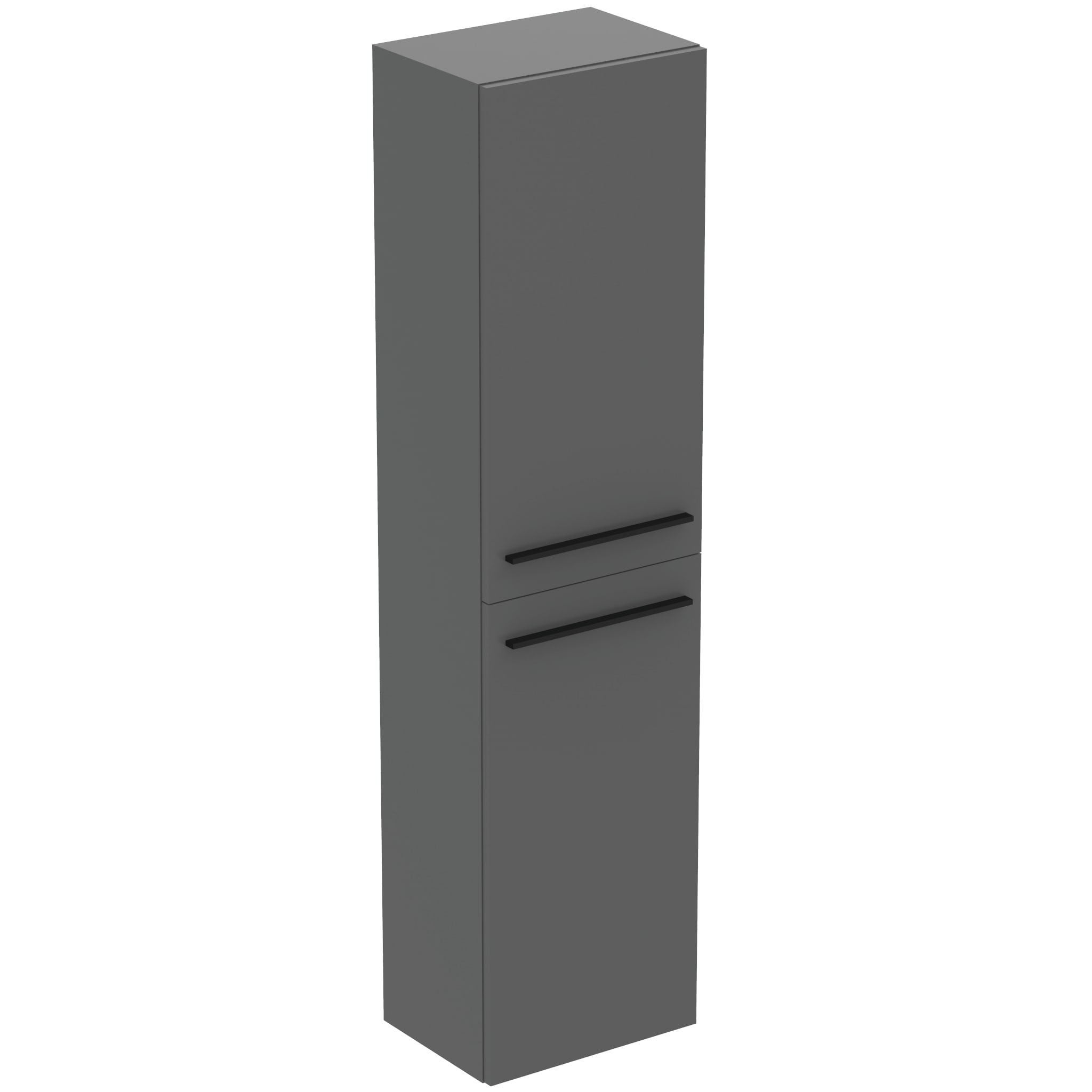 Ideal Standard i.Life A tall column unit with 2 doors (separate handles required), matt quartz grey