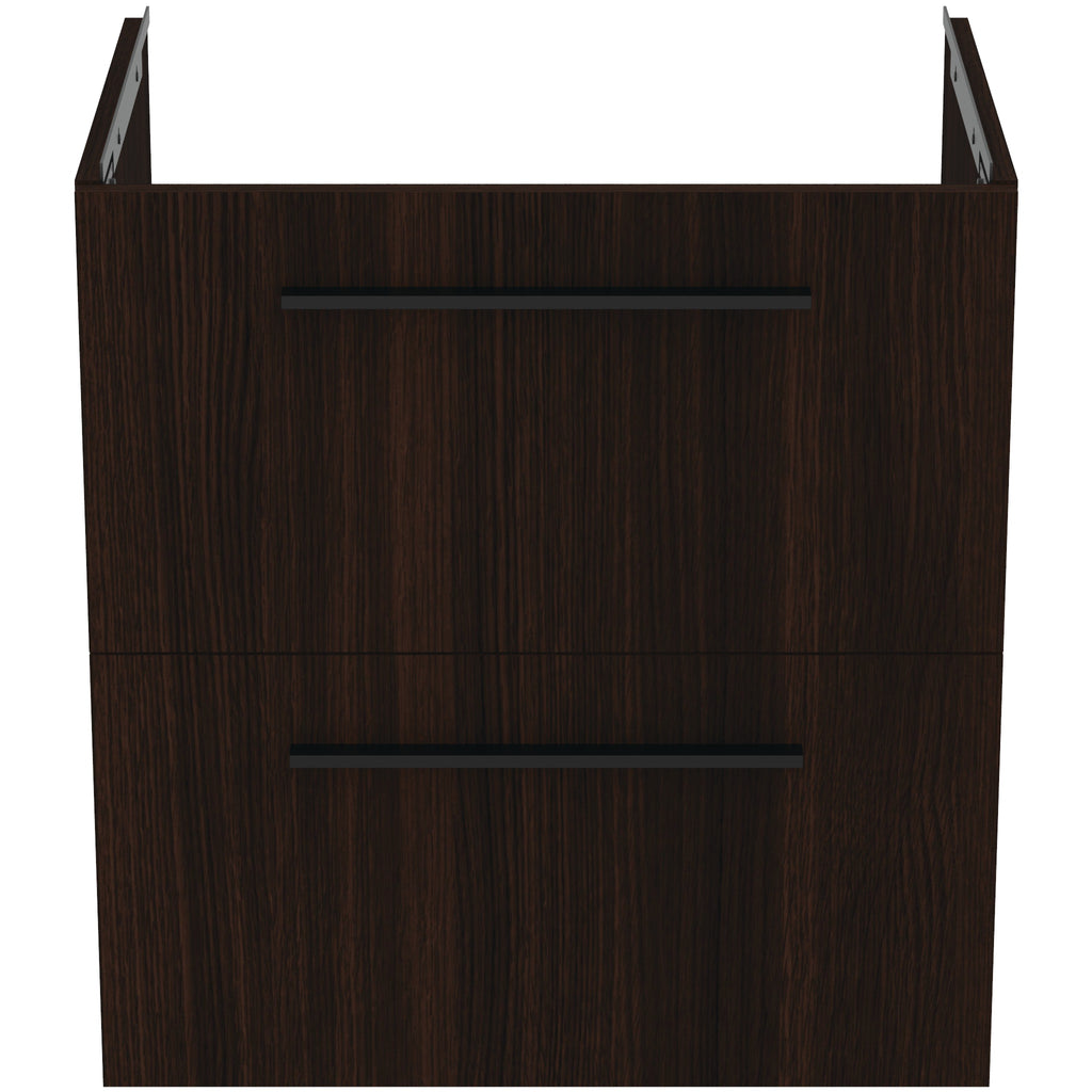 Ideal Standard i.Life A Wall Hung Vanity Unit 600W x 440mmD 2 Drawers Coffee Oak