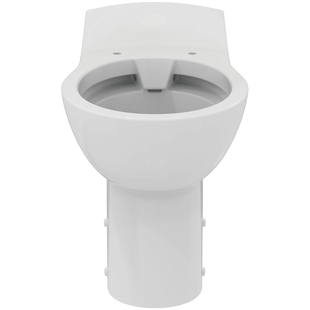 Armitage Shanks Contour 21+ 70cm projection back-to-wall rimless toilet bowl with horizontal outlet and anti-microbial glaze