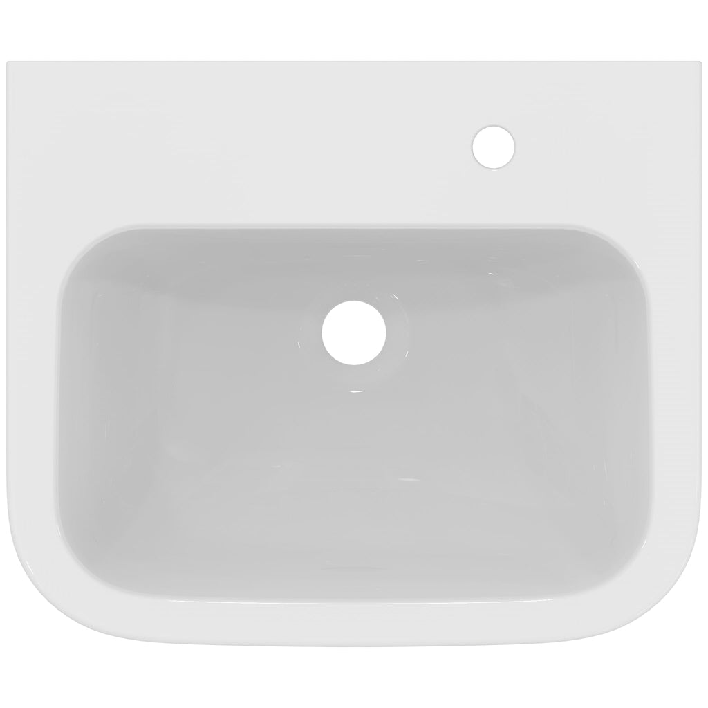 Armitage Shanks Portman 21 50cm 1 right-hand taphole washbasin, no overflow, no chainstay hole.