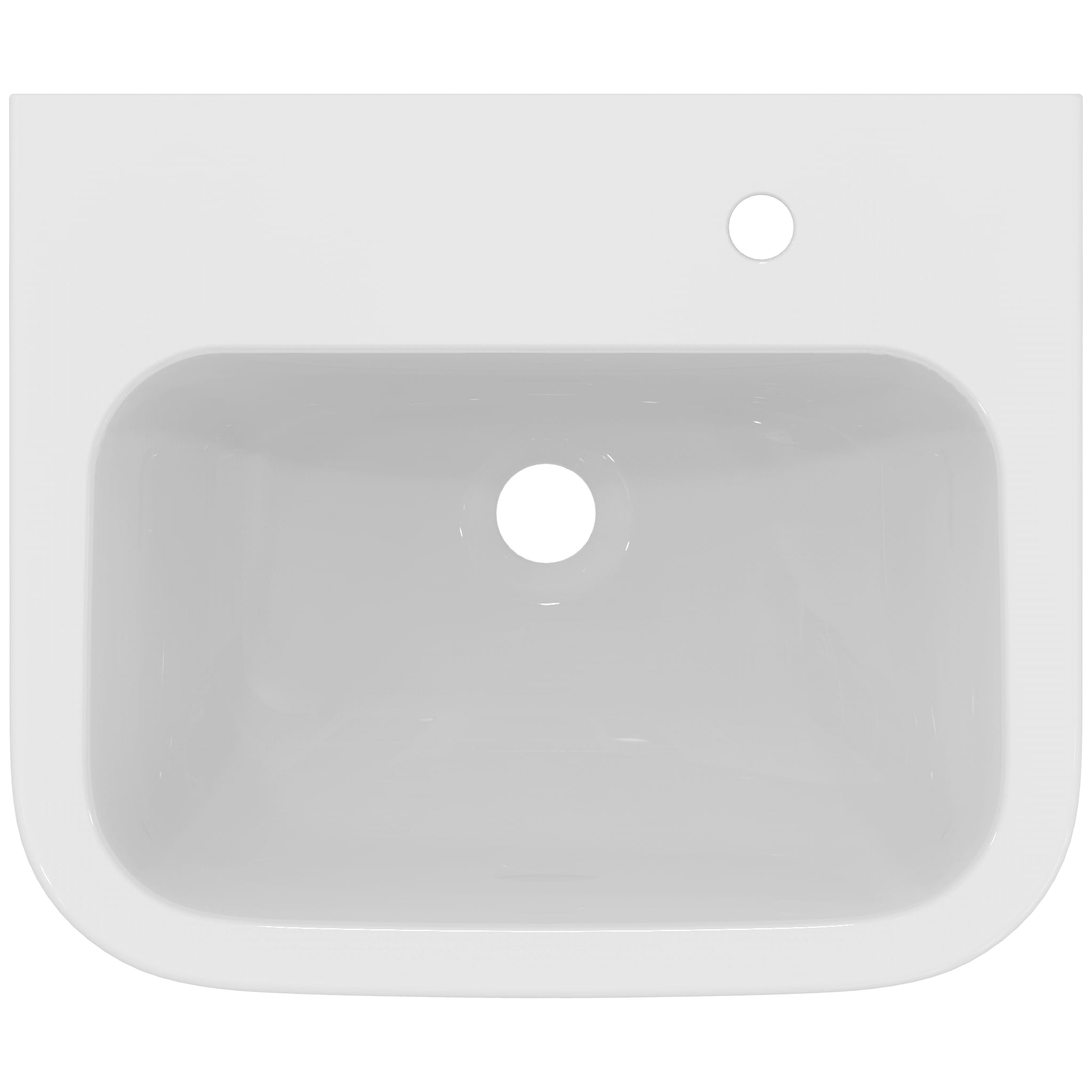 Armitage Shanks Portman 21 50cm 1 right-hand taphole washbasin, no overflow, no chainstay hole.