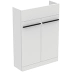Ideal Standard i.Life S Slimline Floorstanding Semi-recess Unit 600W x 210mmD 2 Doors White Matt