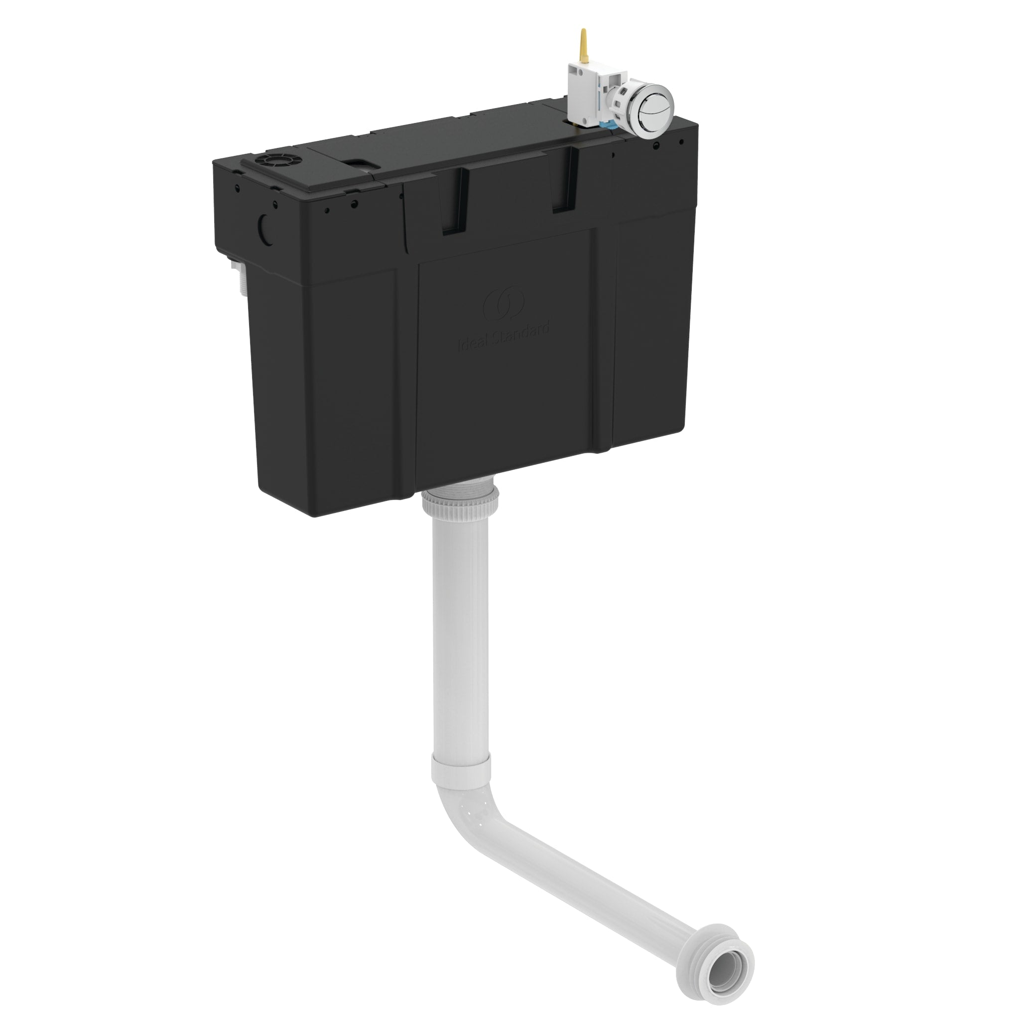 Armitage Shanks Conceala 3 Concealed Dual Flush, Bottom Inlet, Cable Operated Cistern Including Chrome Push Button