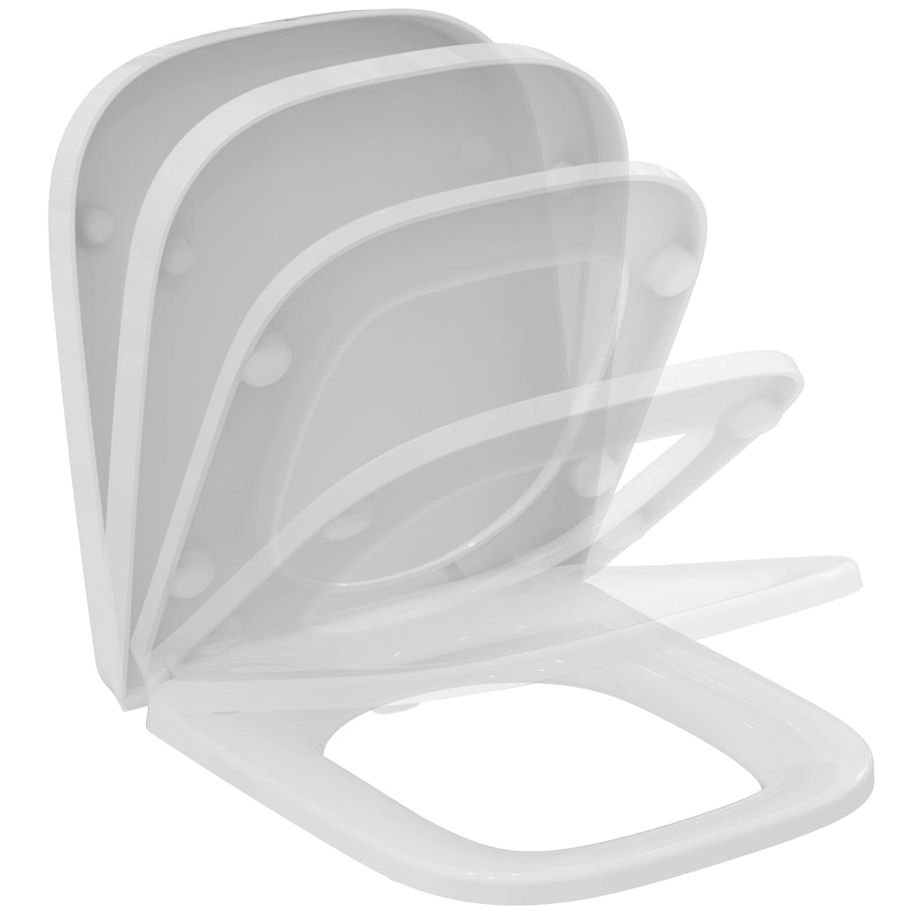 Ideal Standard i.Life A & S Toilet Seat and Cover, Compact, Slow Close, White
