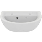 Armitage Shanks Sandringham 21 45cm 2 taphole handrinse pedestal basin with overflow and chainstay hole