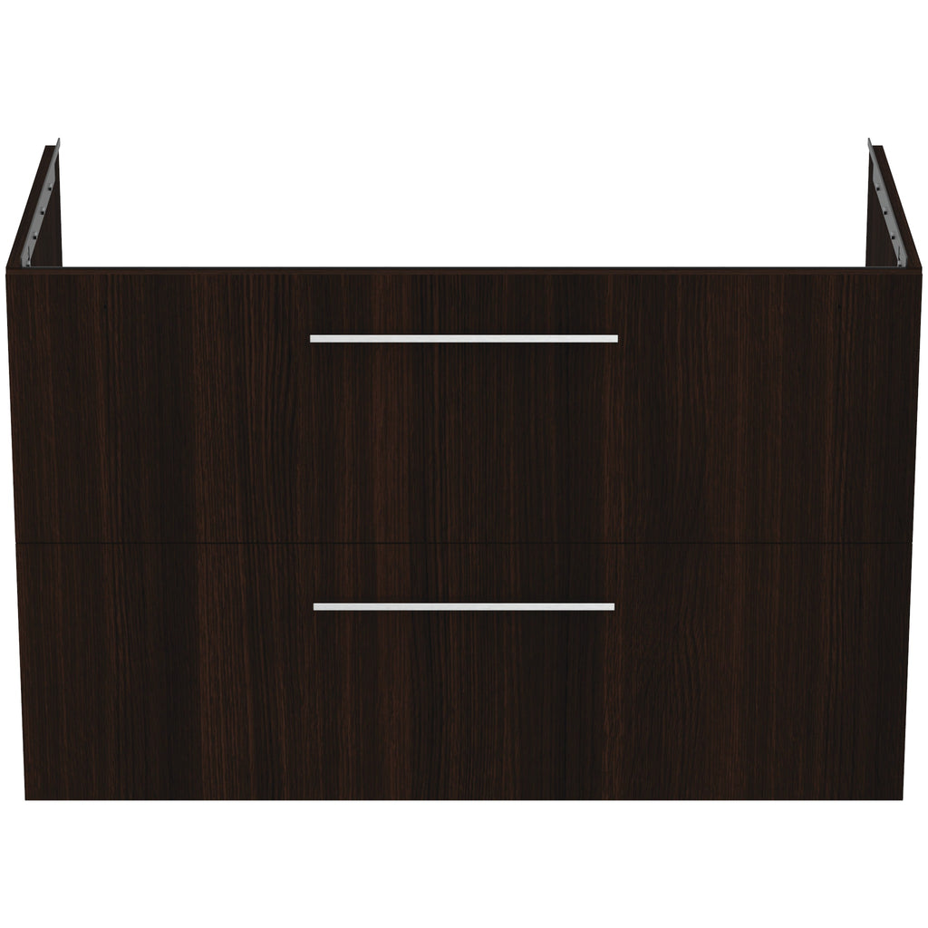 Ideal Standard i.Life B 1000mm Wall Hung Vanity Unit With 2 Drawers Coffee Oak