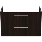 Ideal Standard i.Life B 1000mm Wall Hung Vanity Unit With 2 Drawers Coffee Oak