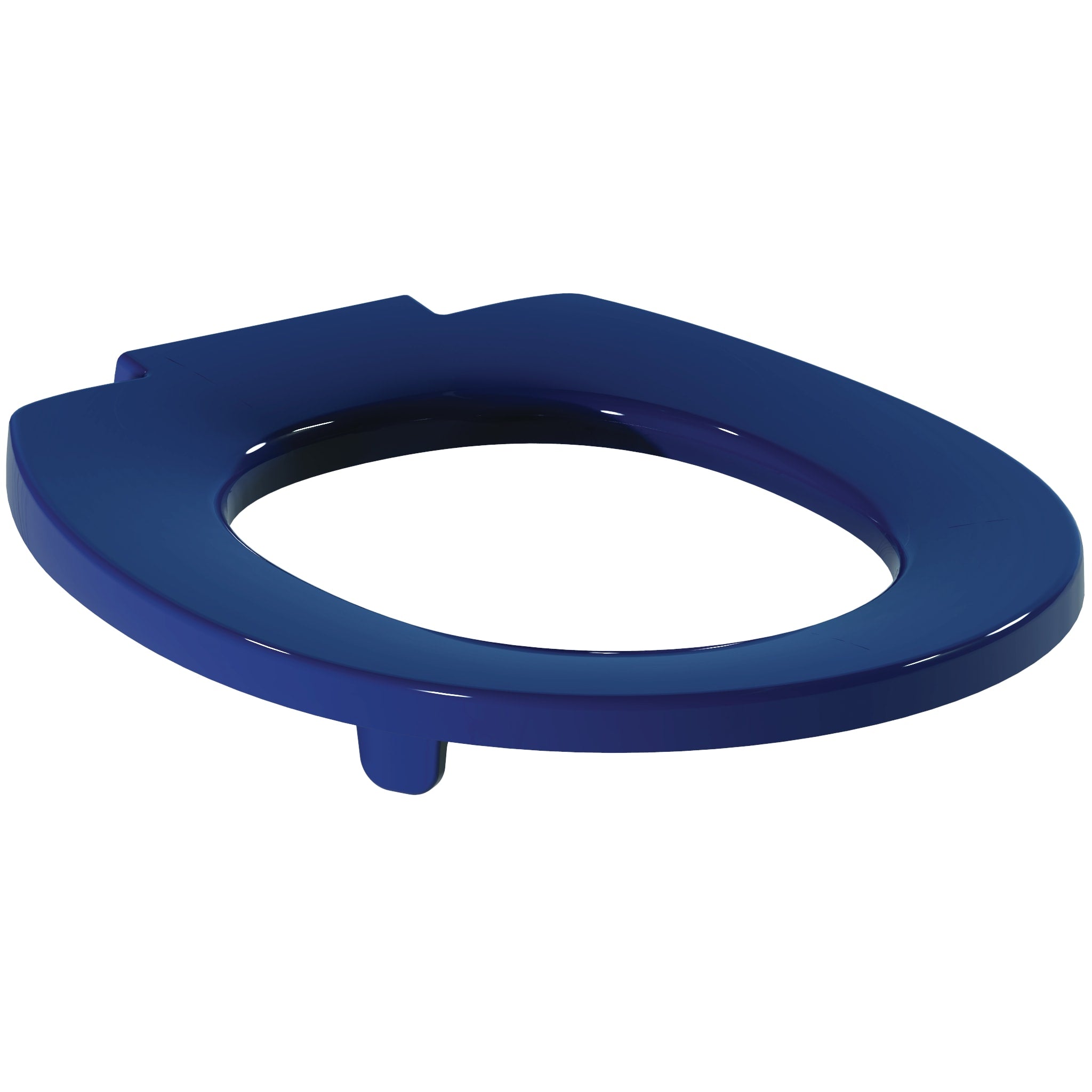 Armitage Shanks Contour 21 toilet seat only with top fixing hinges and retaining buffers, blue.