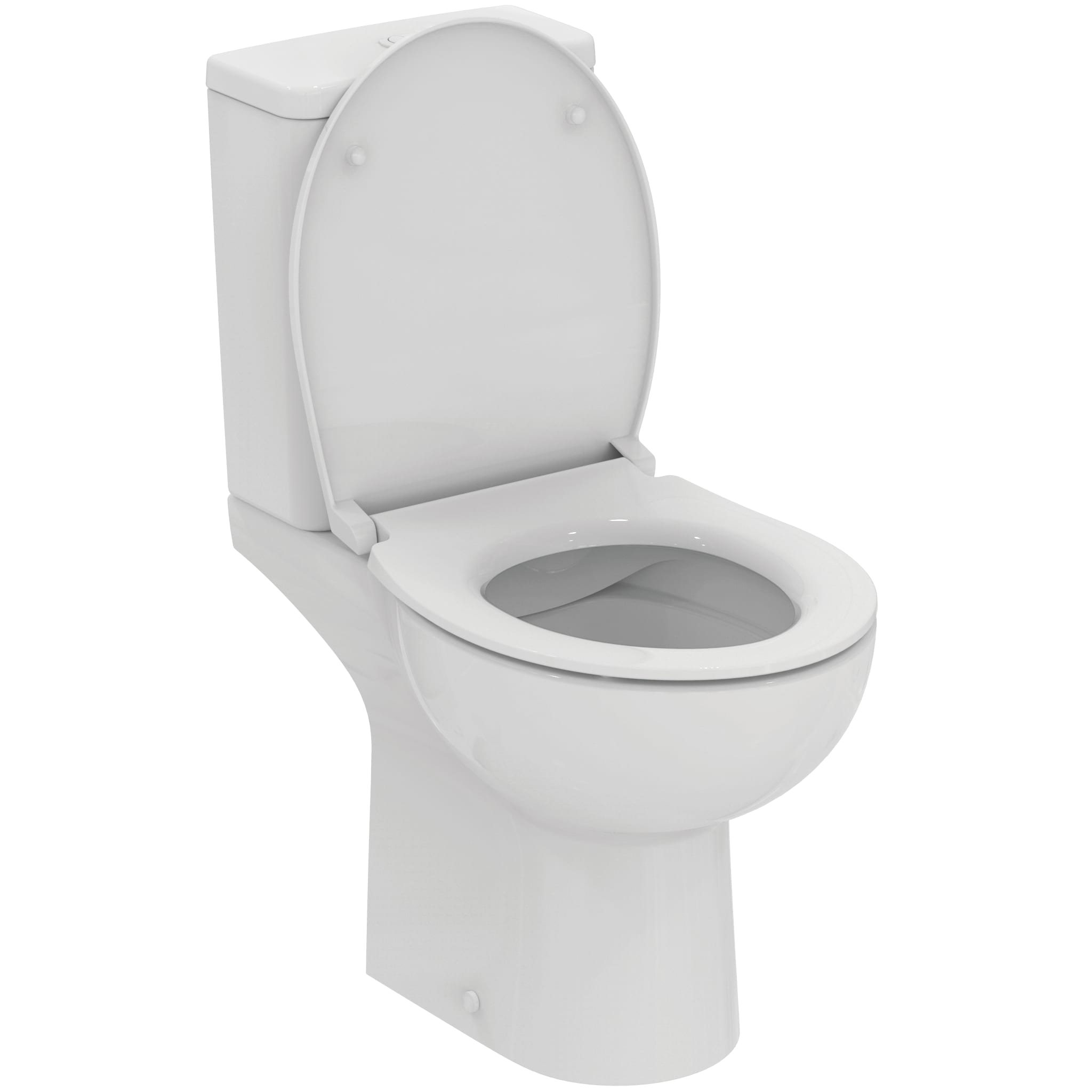 Ideal Standard Simplicity+ Close-coupled open bowl toilet bundle 365x620mm horizontal outlet