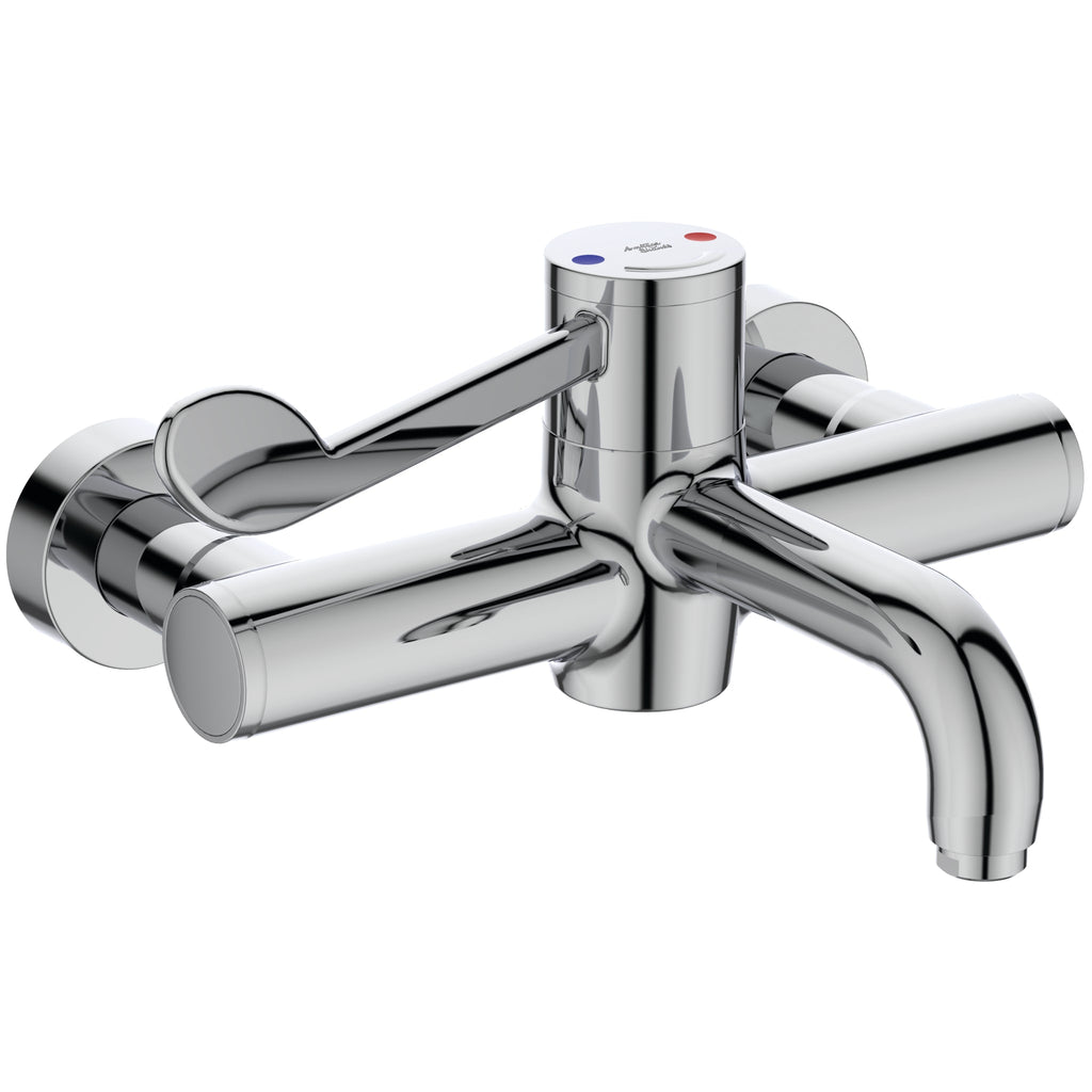 Armitage Shanks Markwik 21 + panel mounted thermostatic basin mixer, single sequential lever, demountable with fixed spout A6735AA.